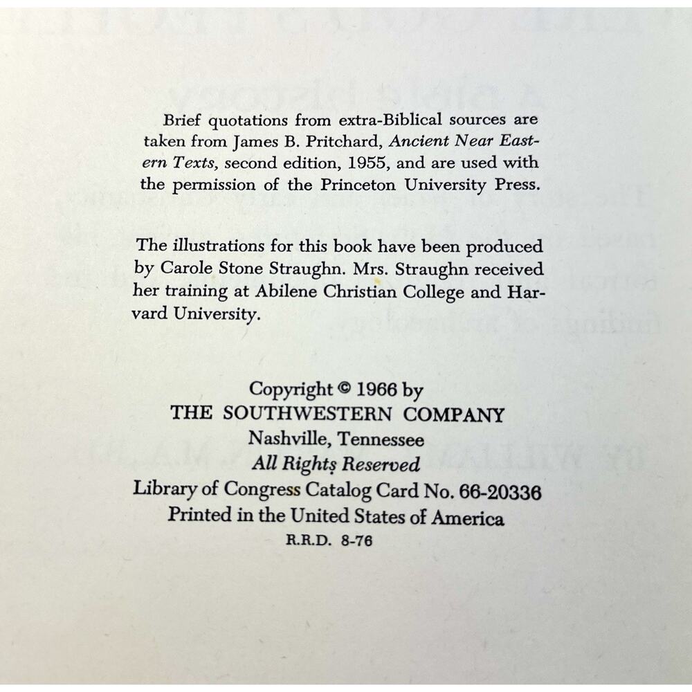 These Were God’s People A Bible History William C Martin 1966 Hardcover 506p - Picture 7 of 9